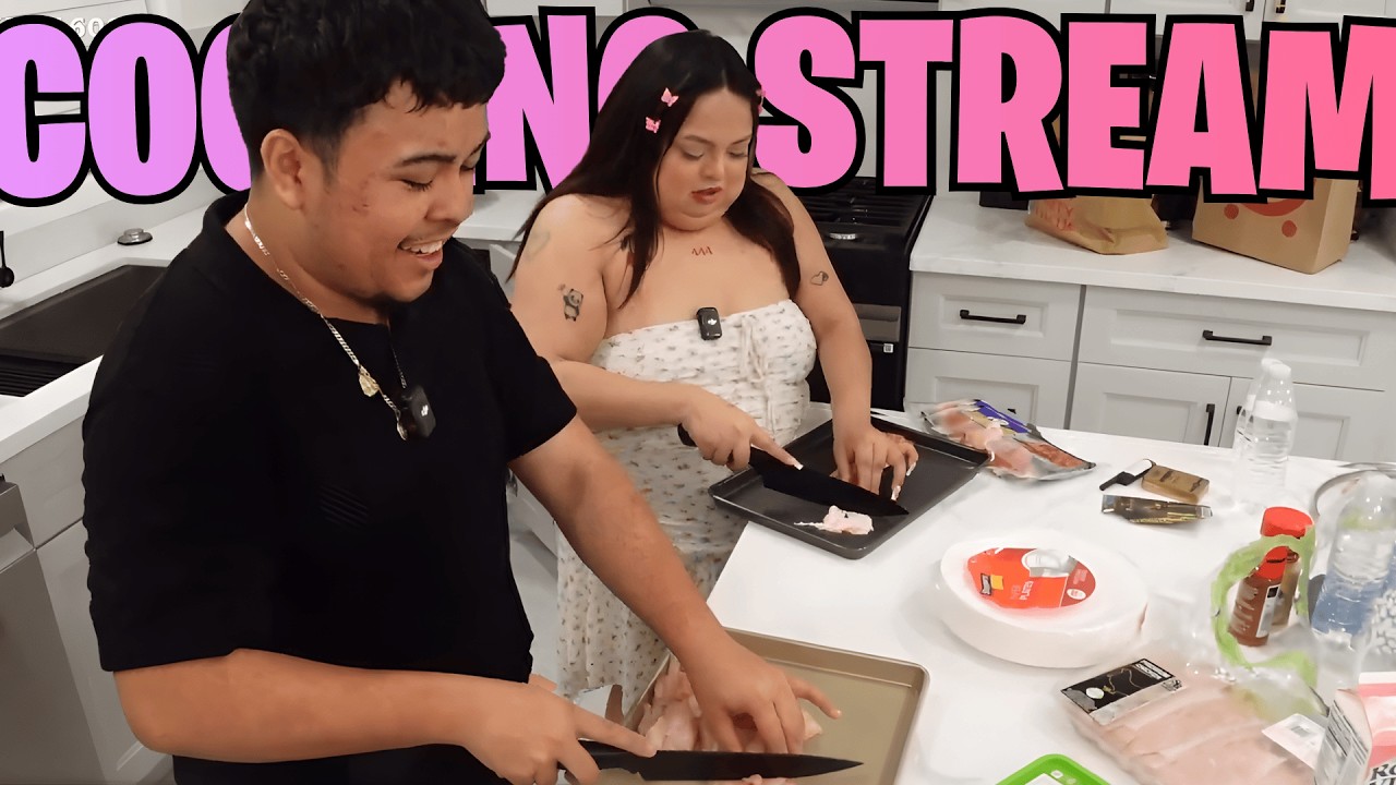 BENJY CHAVEZ X SHAWTY BAE |  COOKING STREAM 🍝 MAKING CHICKEN BACON PASTA!