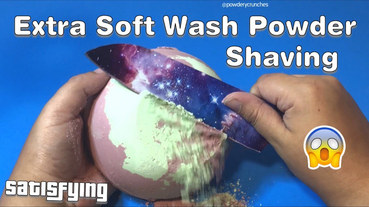 Satisfying Extra Soft Wash Powder Shaving ASMR @powderycrunches