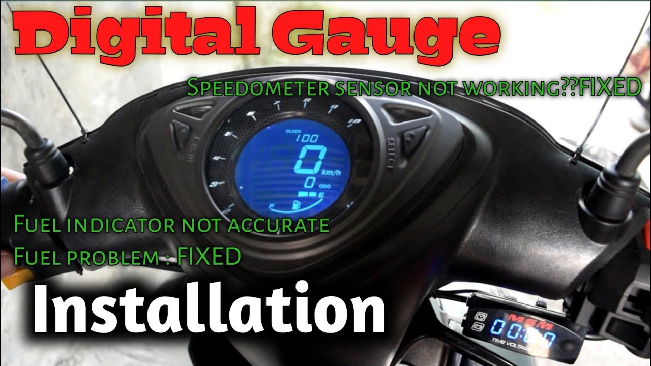 How to install Digital Speedometer gauge (Mio Sporty) | SIRANIKO