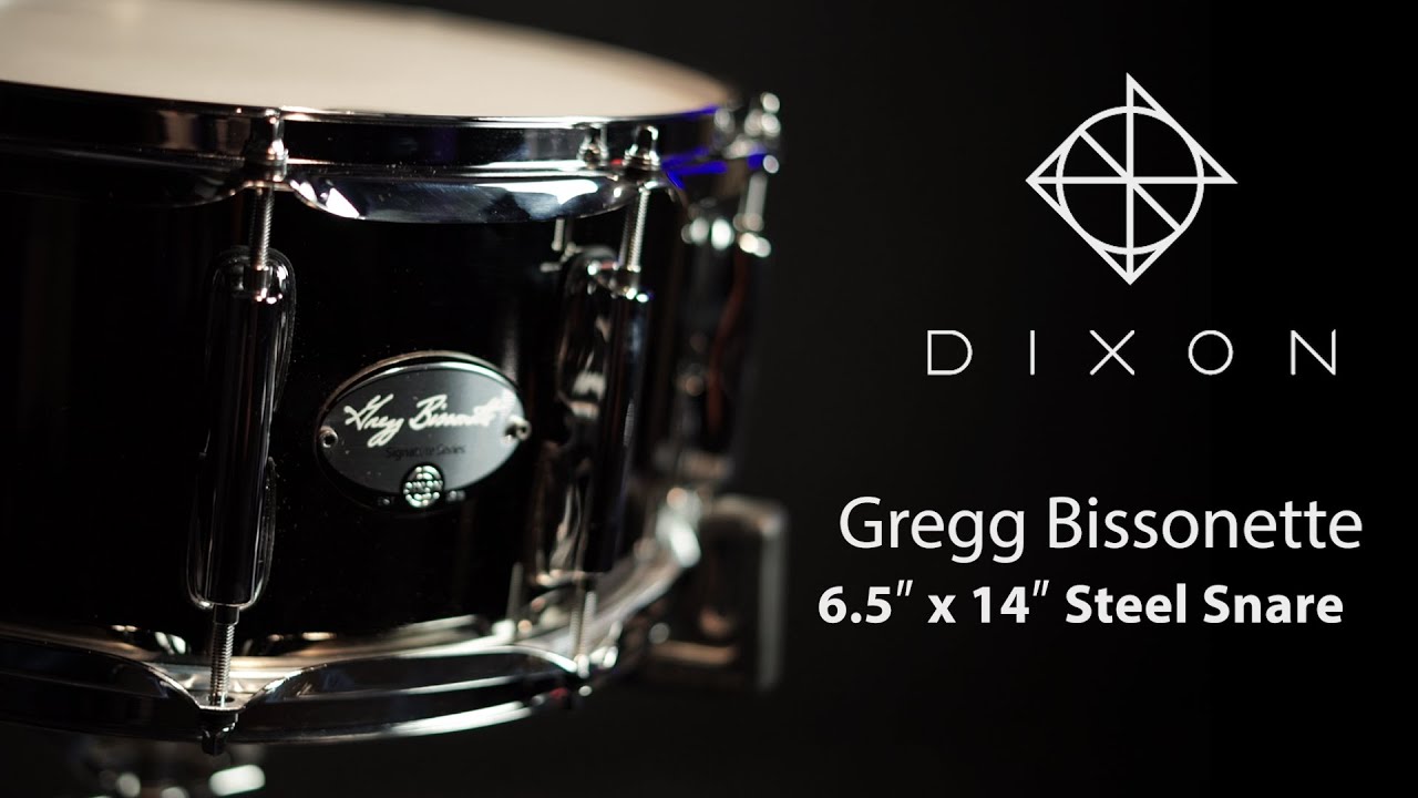 DIXON Gregg Bissonette Steel Snare 6,5