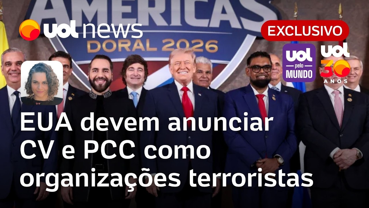 EUA devem anunciar CV e PCC como organizações terroristas nos próximos dias | Mariana Sanches