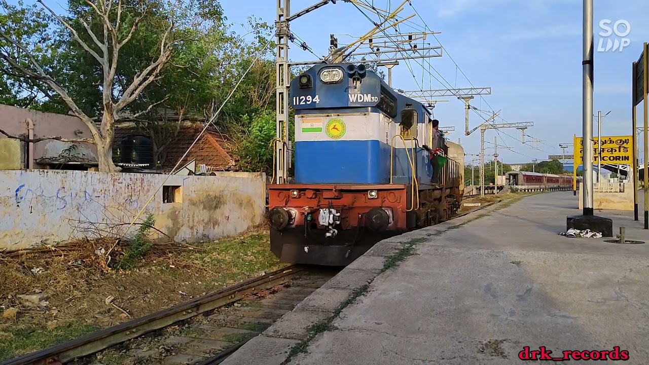 SHUNTING Thoothukudi railway station / INDIAN RAILWAYS / SOUTHERN ZONE /DIESEL LOCO /முத்து நகரம்
