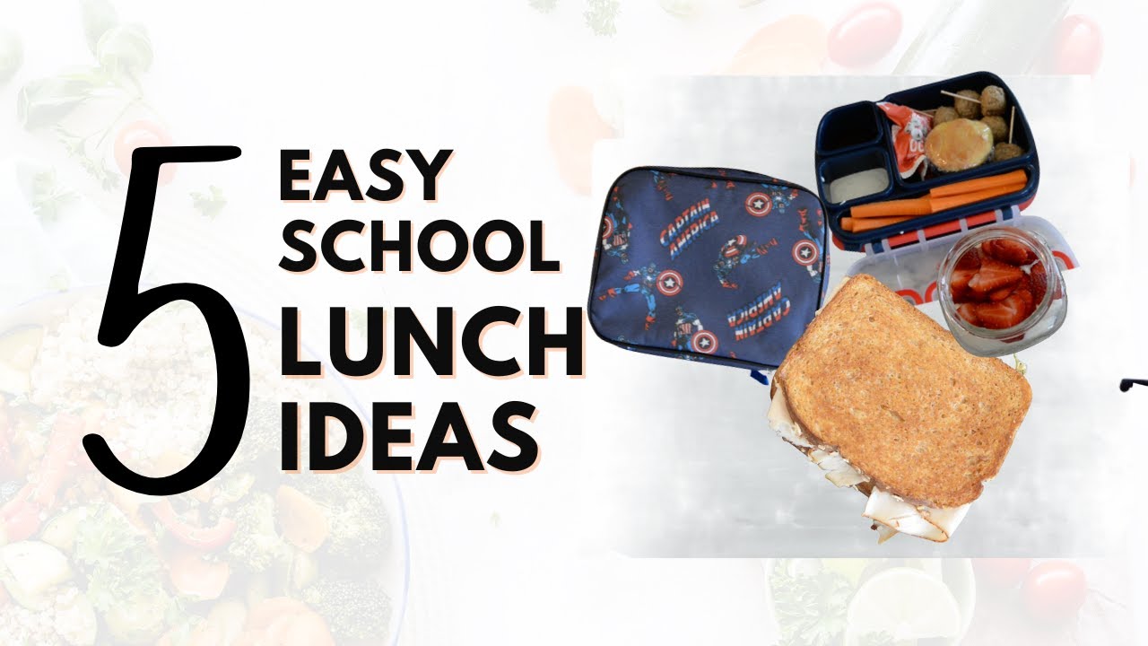 Back To School Lunch | 5 Lunchbox Ideas | Declious Simple Recipes | Lunch Ideas 