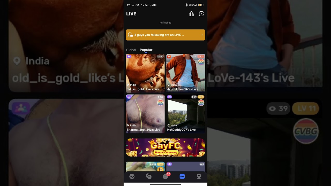 blued apps me LIVE kese jayen