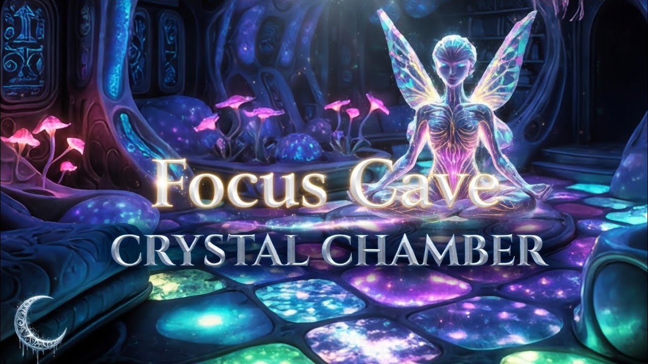 Bioluminescent Crystal Chamber for Creative Flow | Spring Focus Cave LIVE (3 Hours)