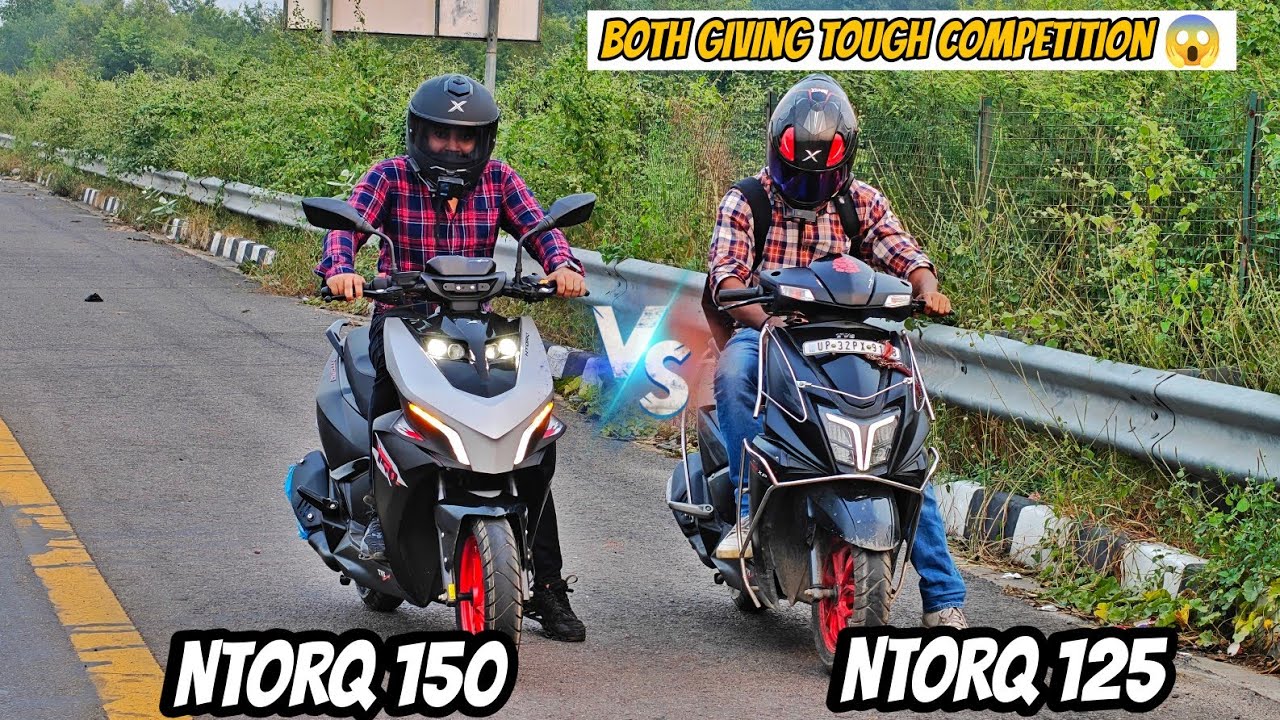 Ntorq 150 vs Ntorq 125 – Drag Race 🔥 Power Difference Real Test!