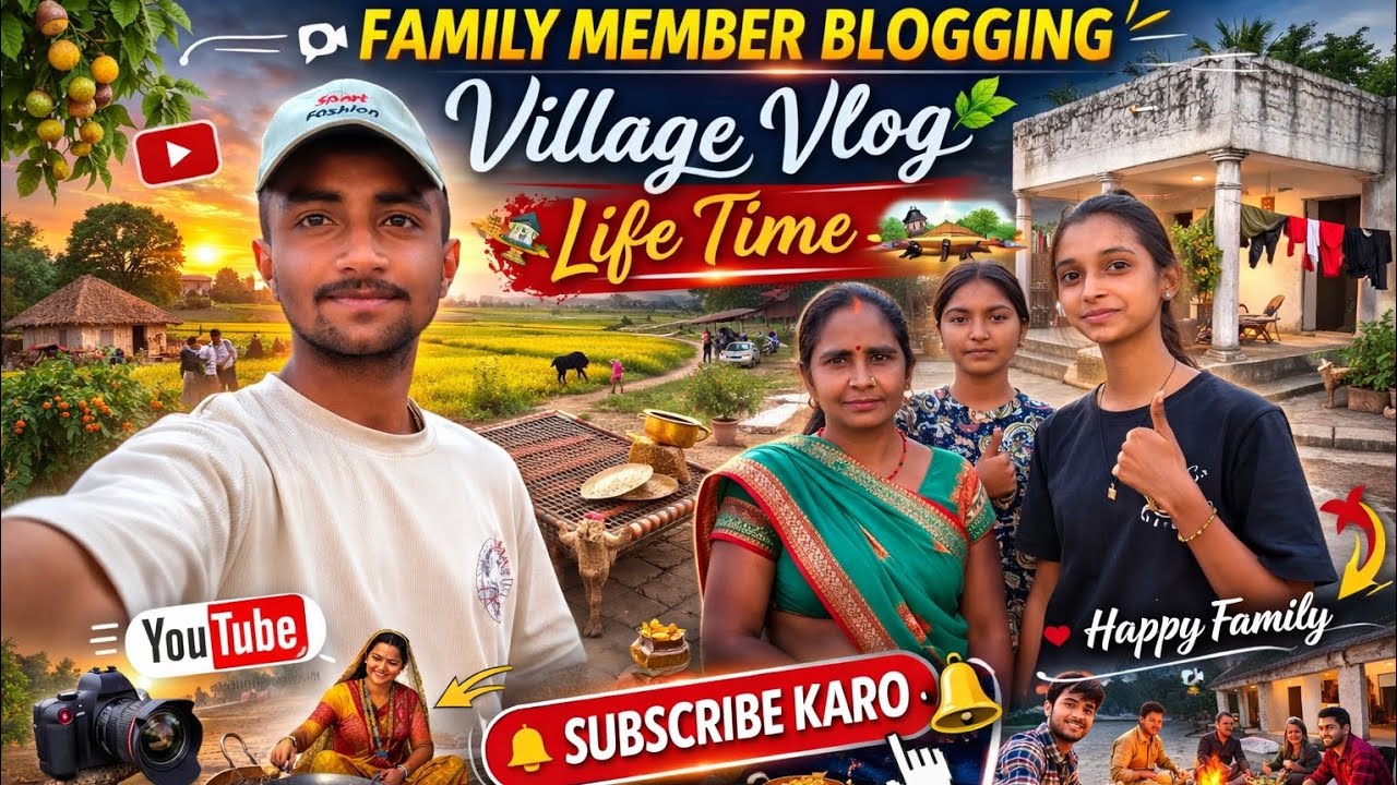 Family Member Ke Saath Full Masti Vlog 😍 | Village life ##EmotionalVlog#FamilyMoments#BlessedLife