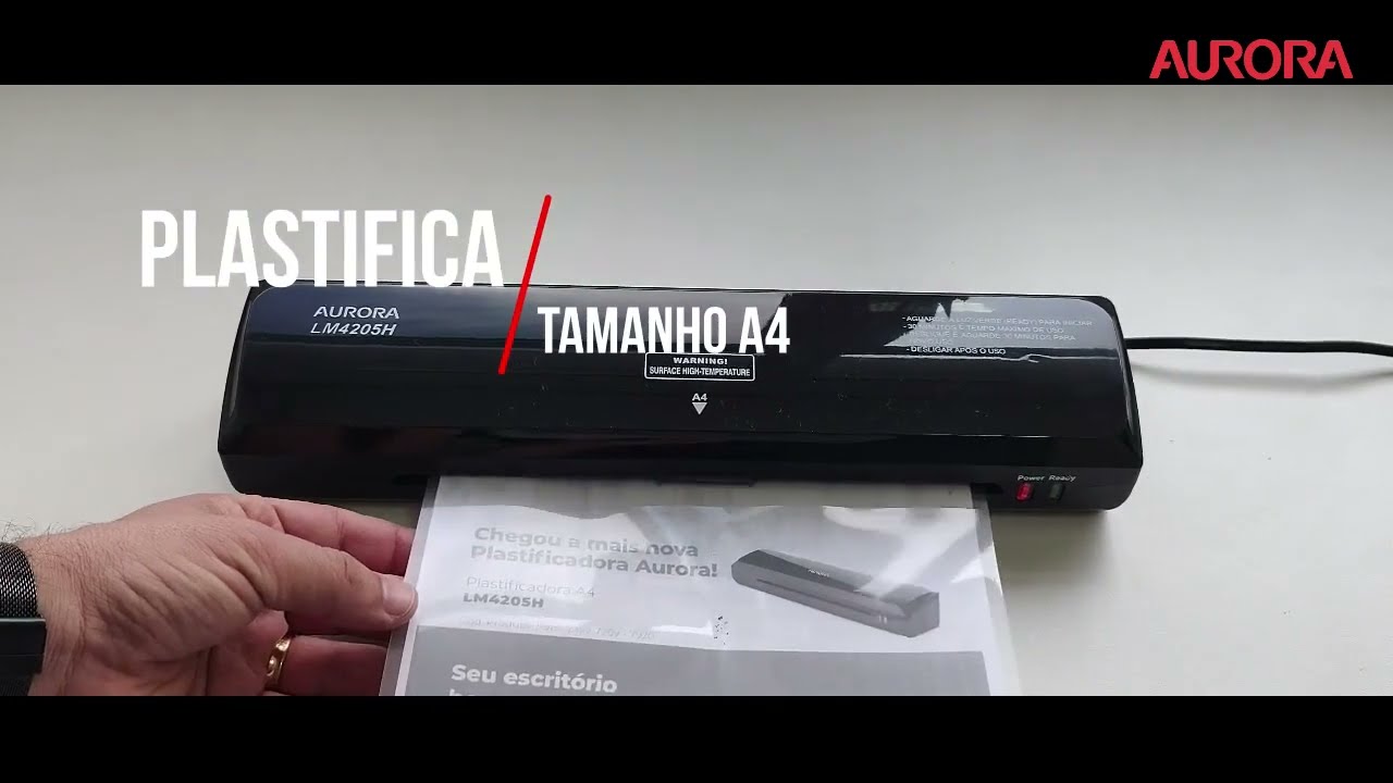 PLASTIFICADORA AURORA A4 LM4205H