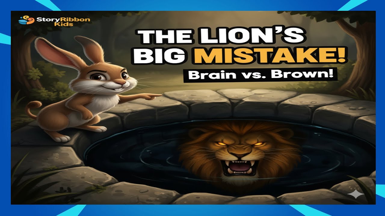 The Clever Rabbit and the Arrogant Lion, Brains vs Brawn | StoryRibbon Kids Classic Fable