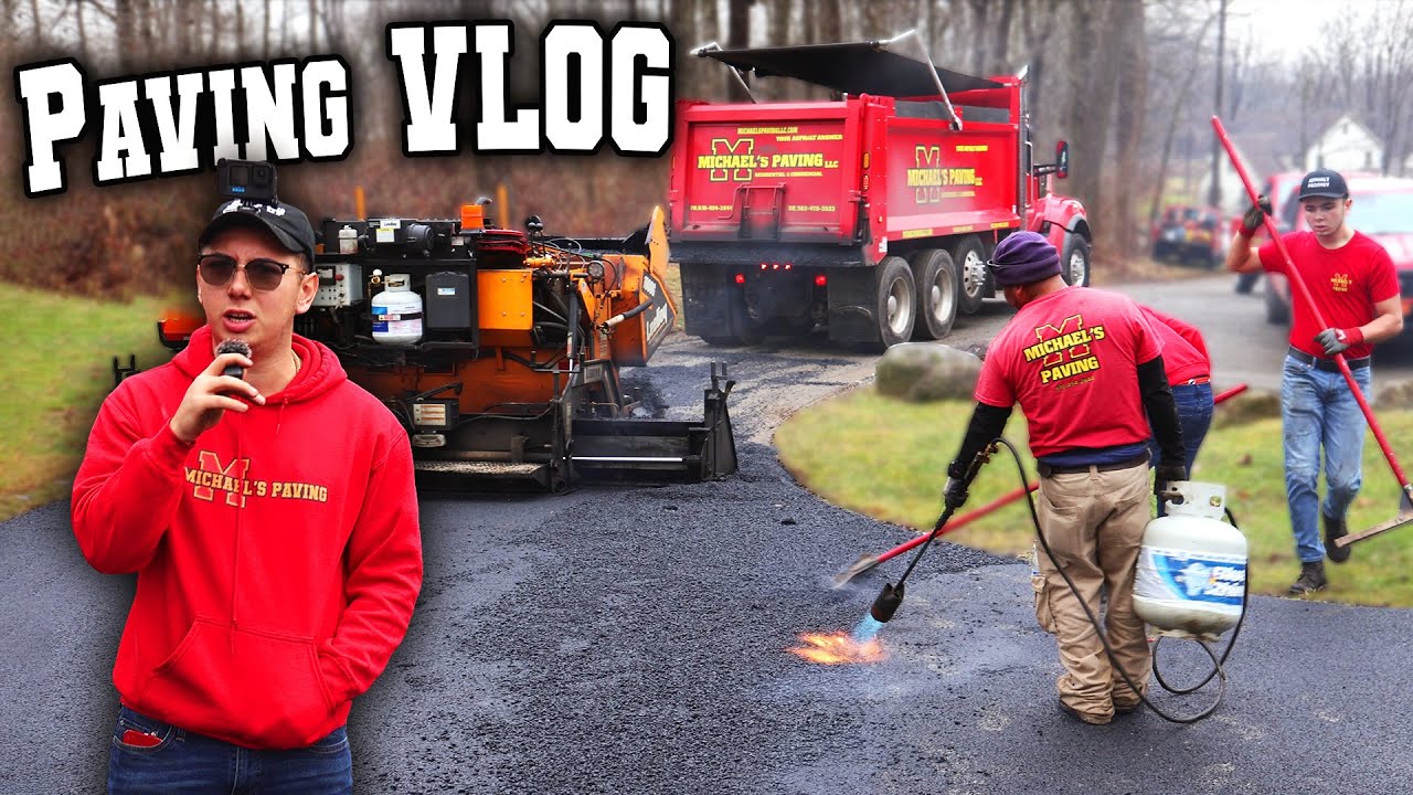 Paving Asphalt Driveway: First Person POV