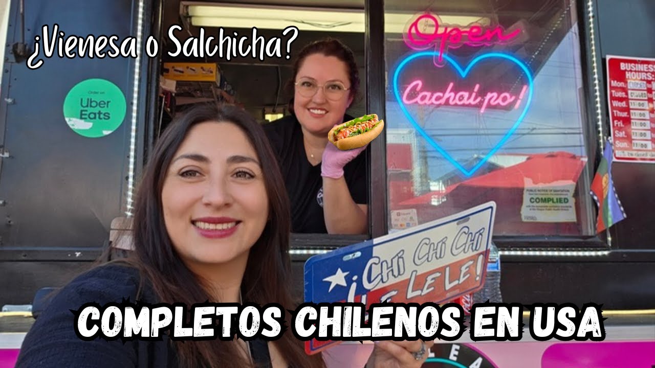 COMPLETOS CHILENOS EN USA | Vienesa Chilena v/s Salchica Gringa