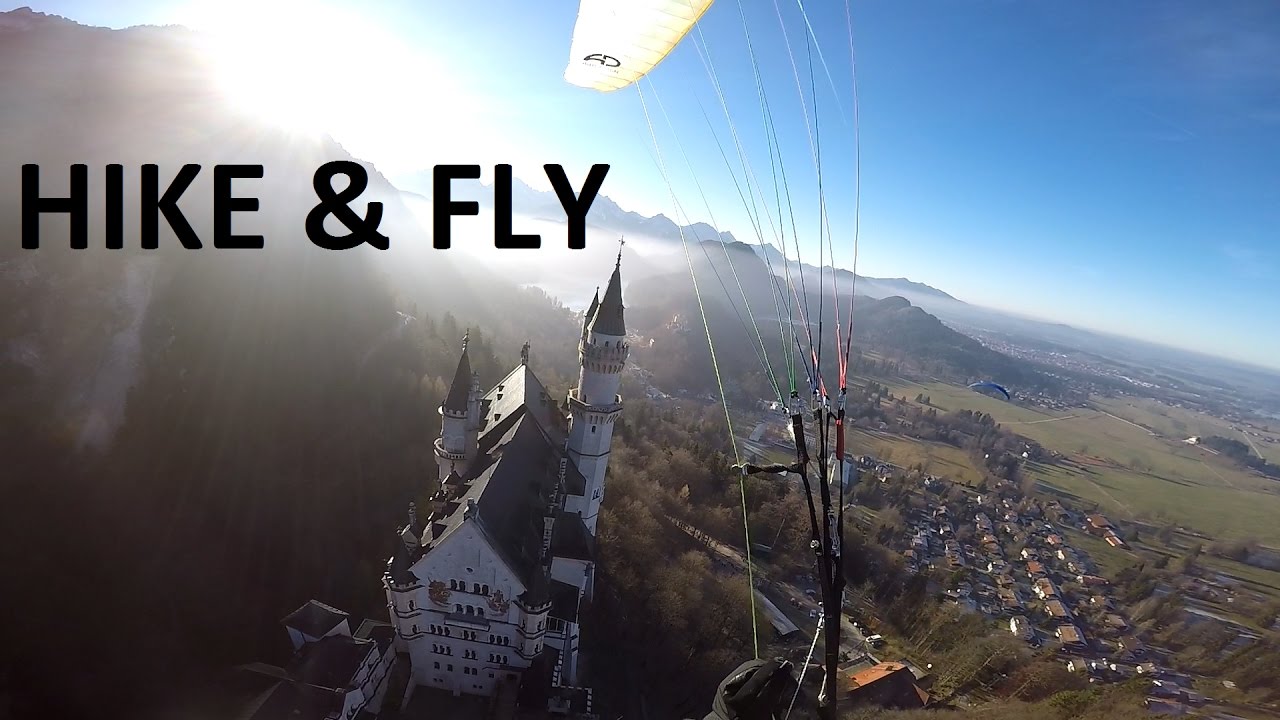 Schloss Neuschwanstein Gleitschirm Flug [60FPS/FHD]