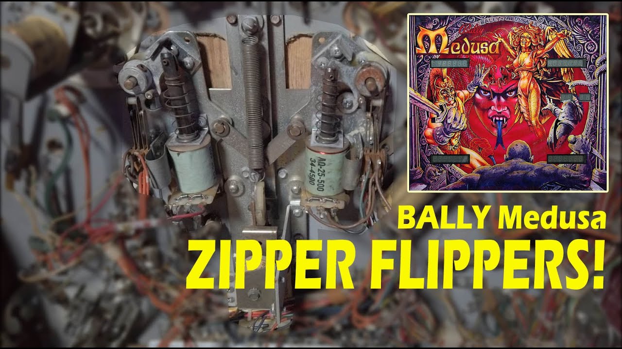 Fun with Bally Medusa Pinball Zipper Flippers