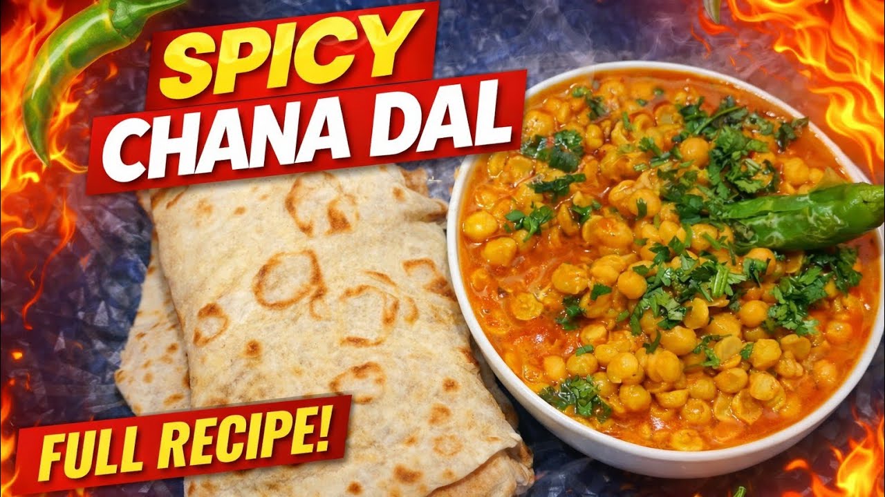 Spicy Chana Dal Recipe | Easy Dhaba Style Chana Dal Fry | Fatima cooking and eat 