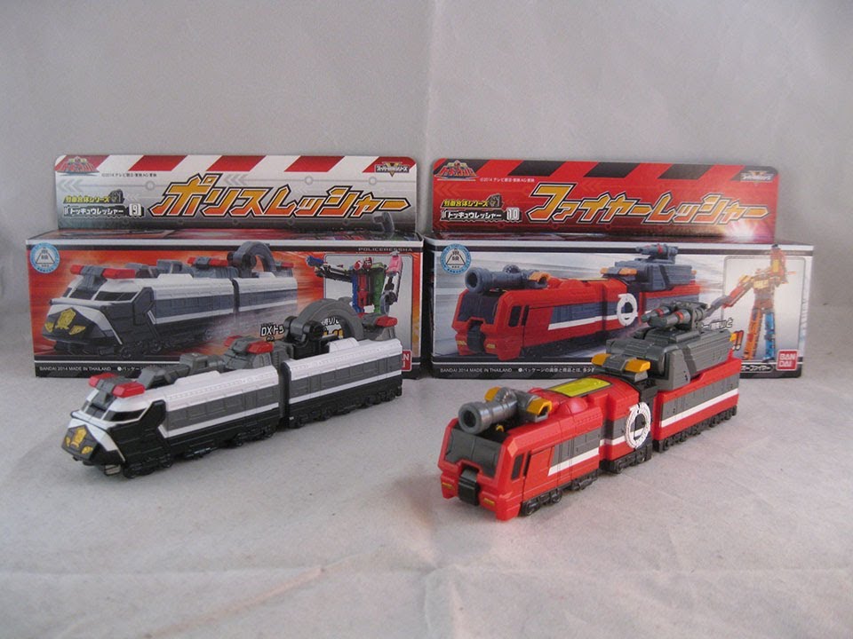Ressha Gattai Series 09 &10 Police and Fire Ressha Review (Ressha Sentai ToQger)