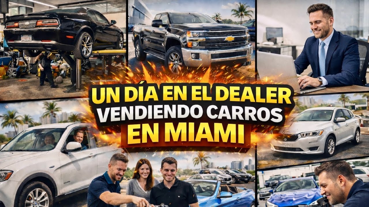 Un día en el dealer vendiendo carros en Miami (23 de Enero 2026)