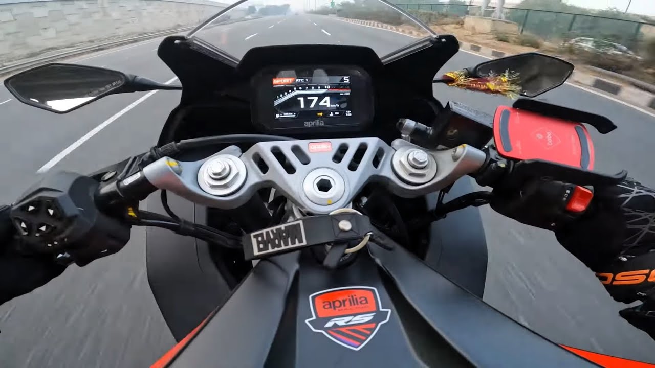 Sunday ride on the Aprilia RS457 with Dominar 400 | Full throttle