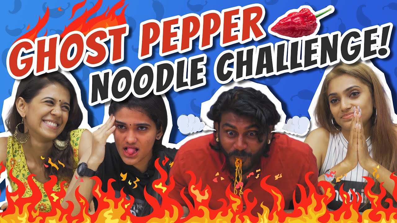 Spicy Noodle Challenge | DaView | Samba Sambale | Krithigah, Harresha, Subashini, Vicky Cazador