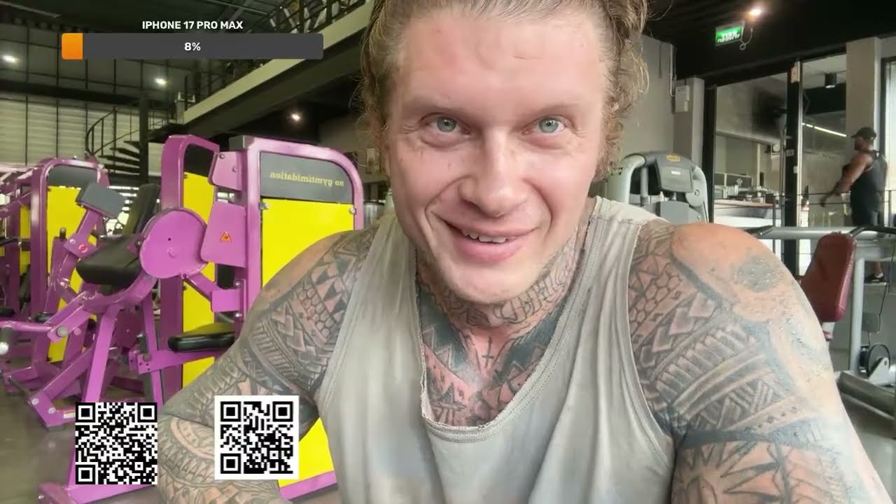 Stas Kirbitov  тренировка верха тела 🌴PATTAYA STREAM🌴 #stream #live #pattaya