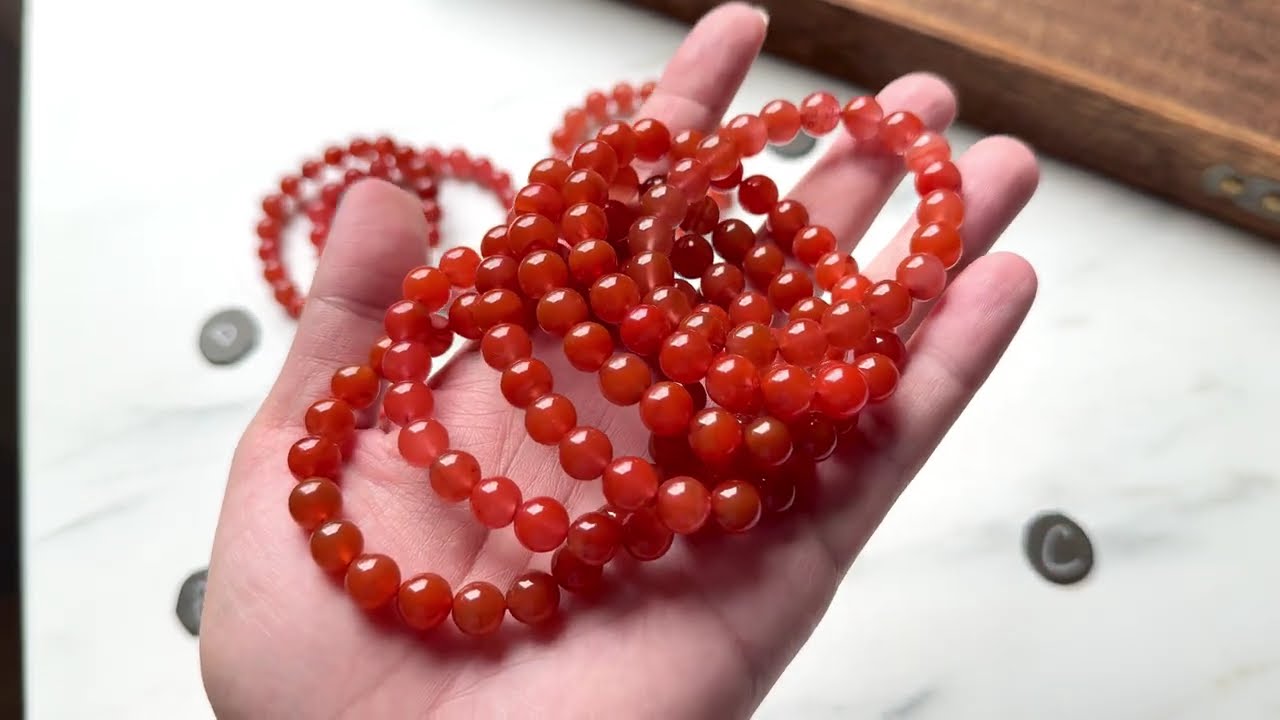 【暮影琉光．南紅瑪瑙手珠】【台中上久水晶】#南紅瑪瑙#南紅瑪瑙手串#保山南红#海底輪#agate#天然水晶