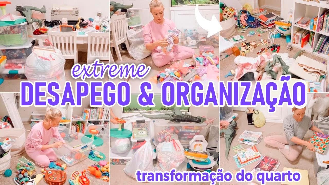 DESAPEGUE EXTREMO E ORGANIZAÇÃO // MOTIVAÇÃO PARA LIMPAR // VEM LIMPAR COMIGO