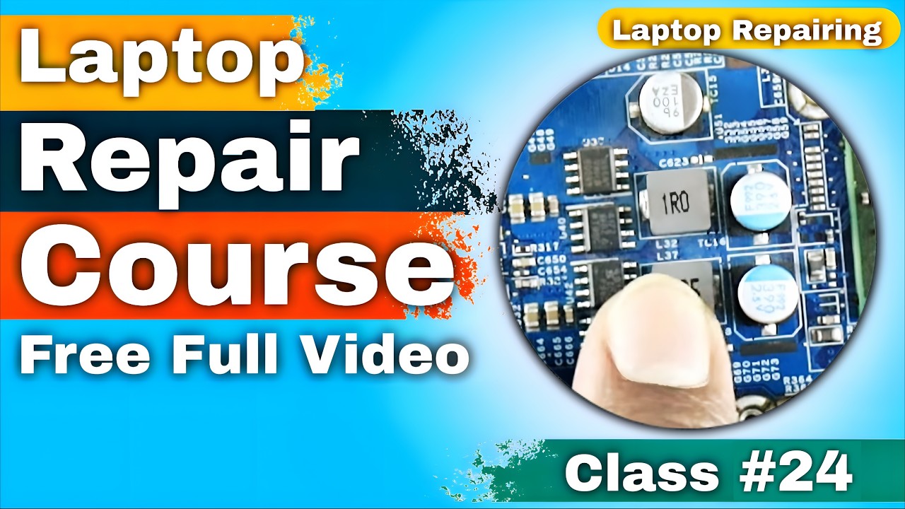 CLASS - 24 // Eye Tracing Practical in 3V/5V Section – Laptop Repairing Skills