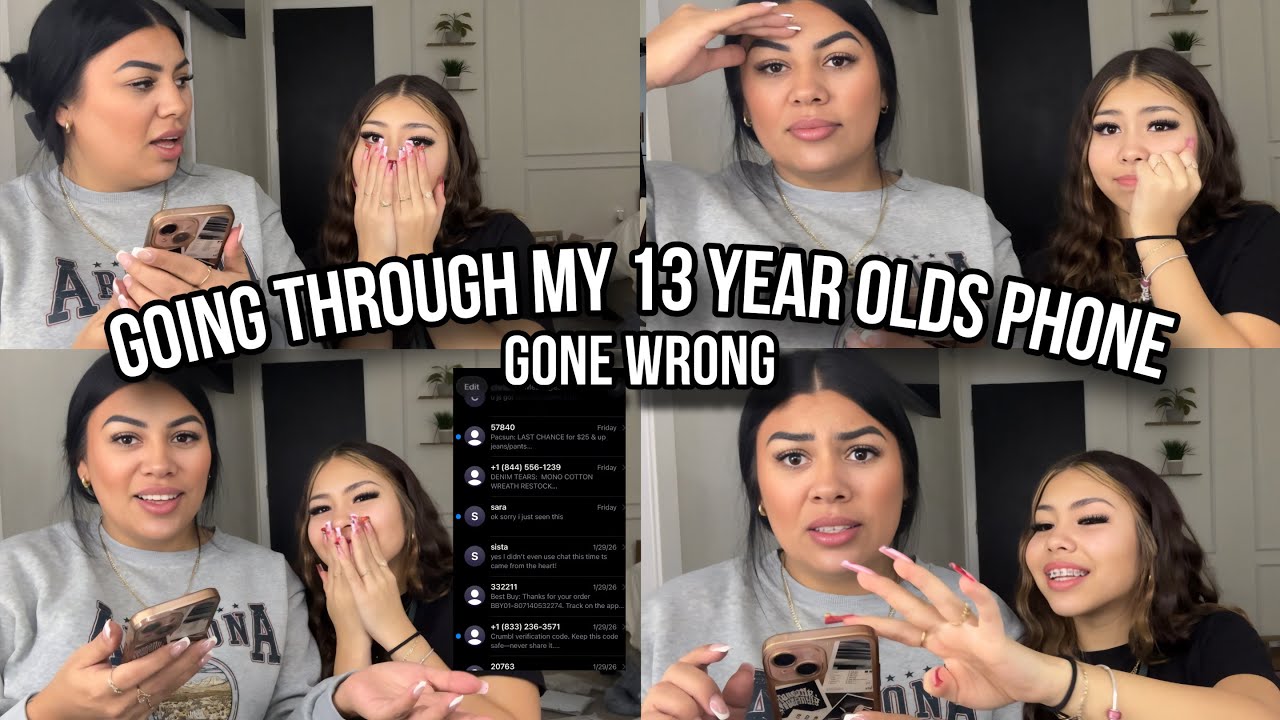 Going Through My 13 Year Olds Phone GONE WRONG *She Got Caught Skipping Class*
