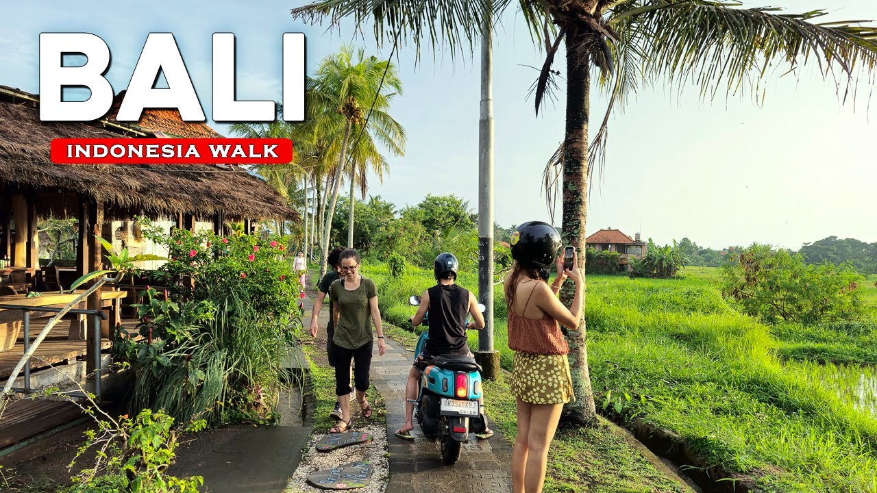 BALI 🇮🇩 4K Walking Tour - Убуд, Священный обезьяний лесной заповедник [Indonesia Travel Vlog]
