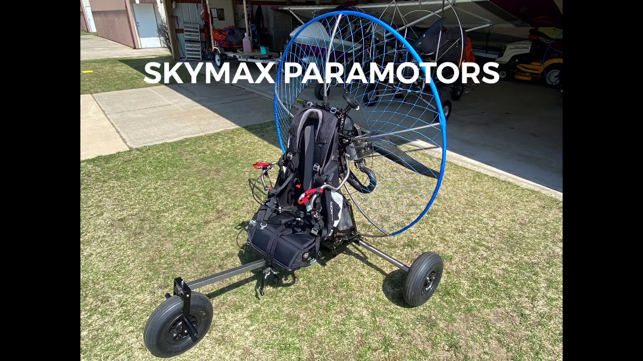 SKYMAX Powered Paramotor w/ RETRACTA trike! Best PPG trike combo