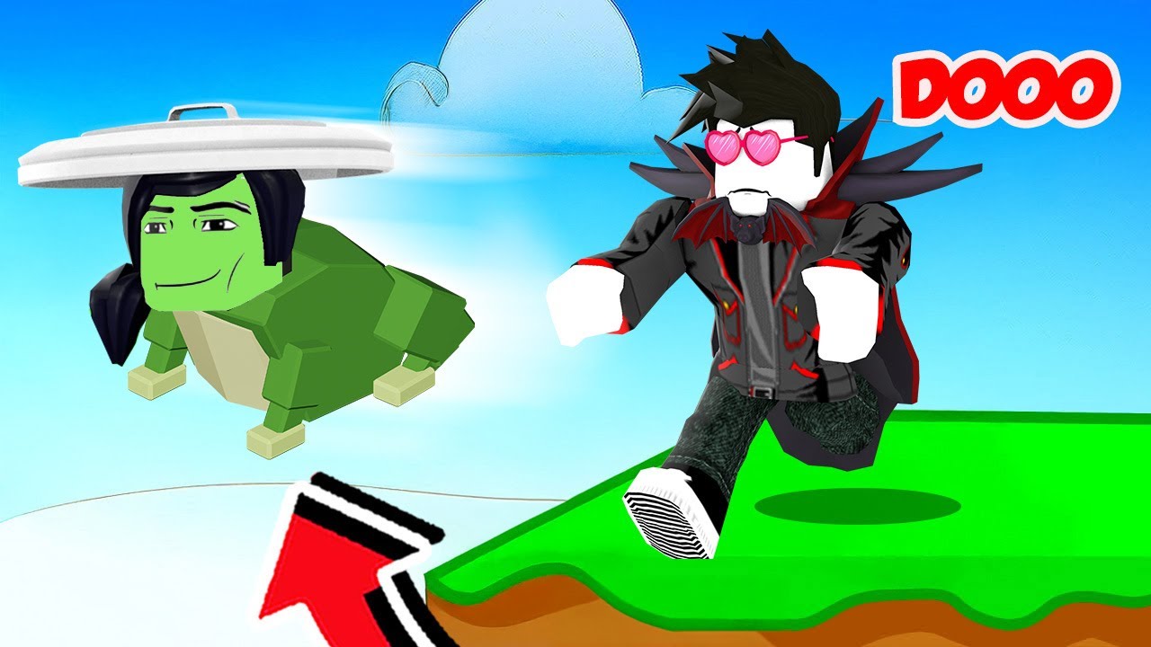 OBBY KOCAK KERJASAMA ADIK KAKAK MENJADI KODOK DI ROBLOX!!!