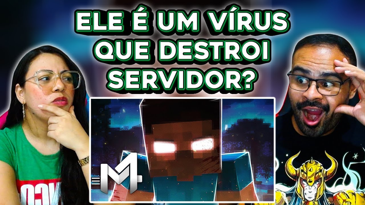 REACT Herobrine - Sua Pele & Olhos Brancos | M4rkim (Minecraft)