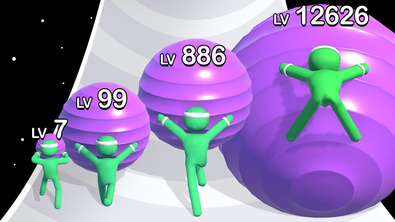 GYM BALL RUN: Level Up Balls, Belly Ball Runner (New Update, Max Level)