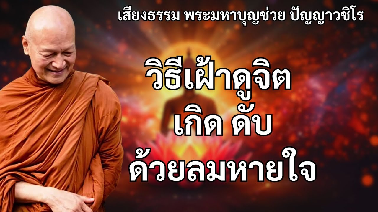 จิตดวงหนึ่งเกิดขึ้นดวงหนึ่งดับไปตลอดวันตลอดคืน วิธีเฝ้าดูจิต เกิดดับ ด้วยลมหายใจ #พุทธวจน