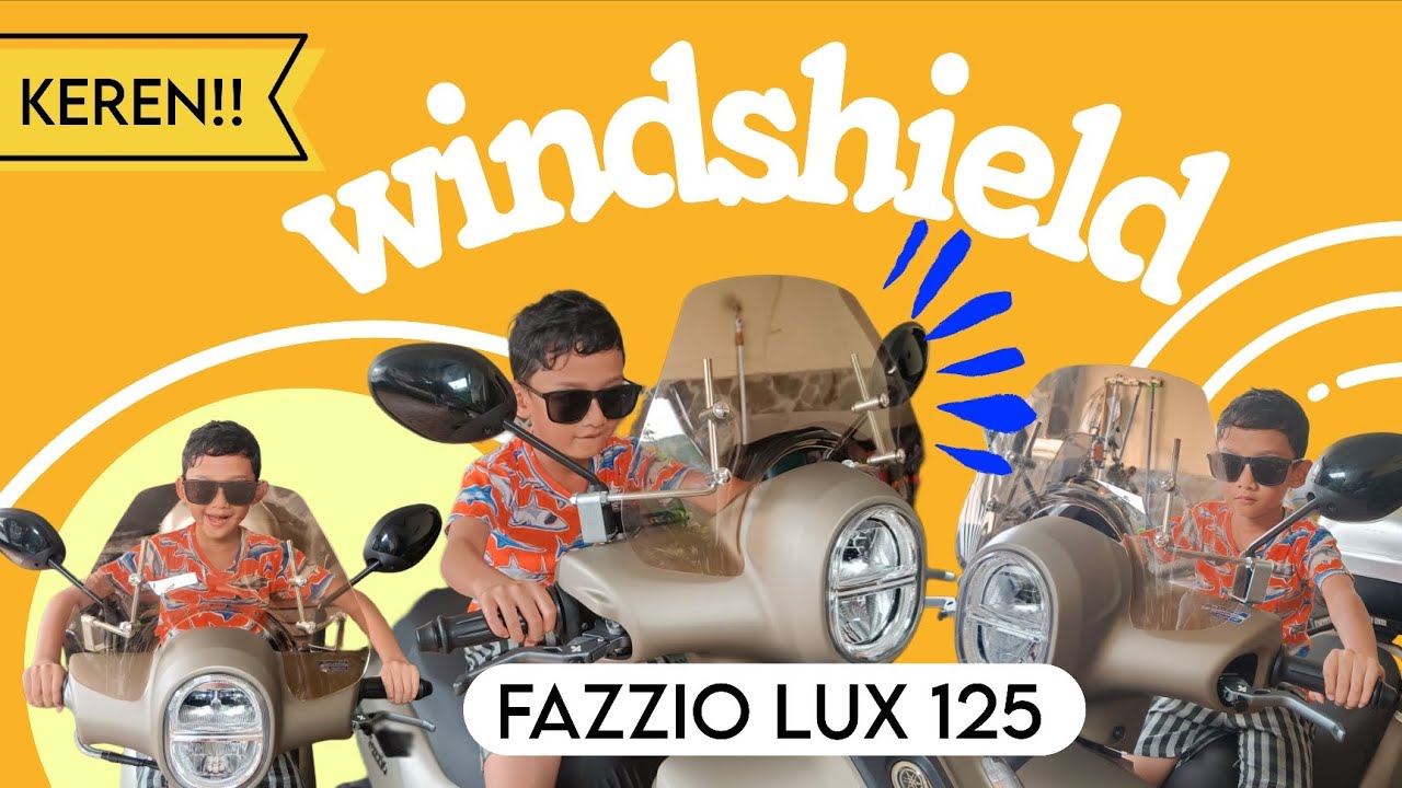 Pasang WINDSHIELD di Fazzio lux 125 #Yamaha #Fazzio