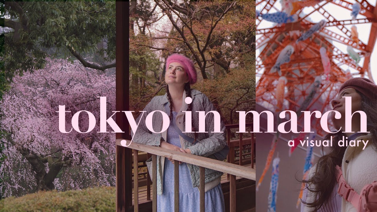 3 Days in Tokyo in March - Japan Diary: Girly Shopping, Early Sakura, and Vegan Cafes 💫