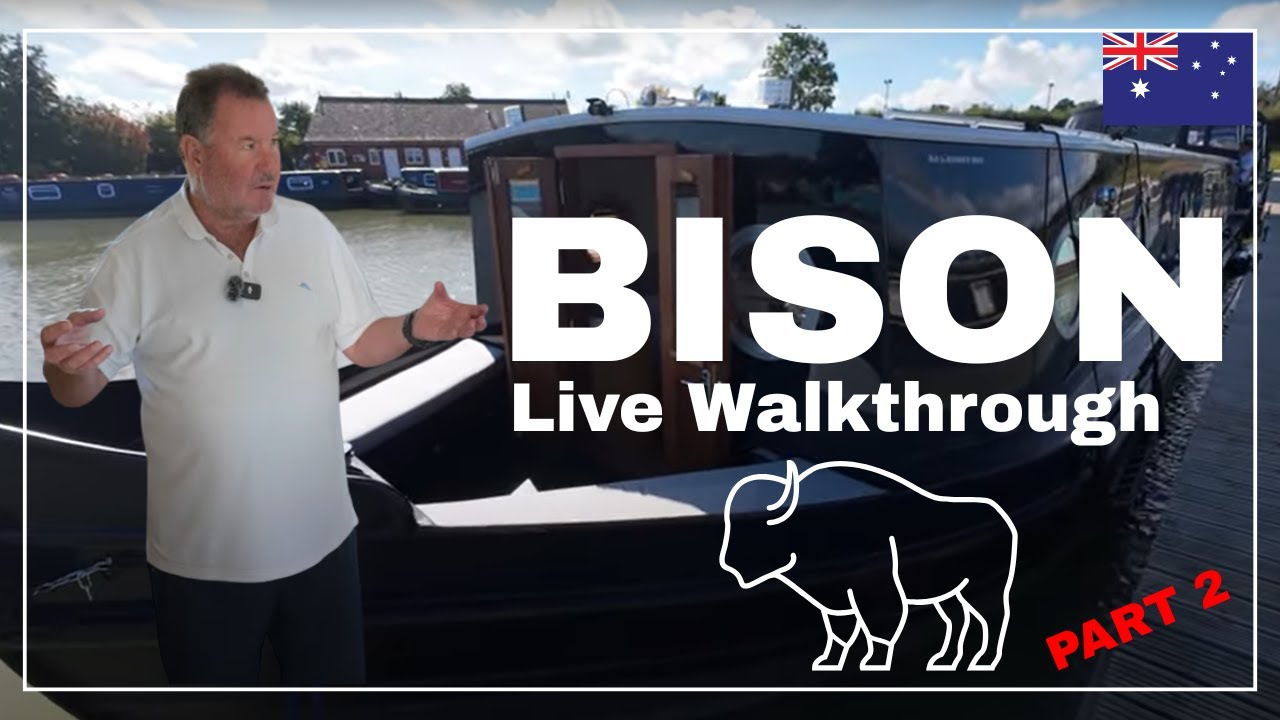 Live Walkthrough of 60ft x 12ft Wide Beam BISON at the Aqua Vista Marina Wigrams
