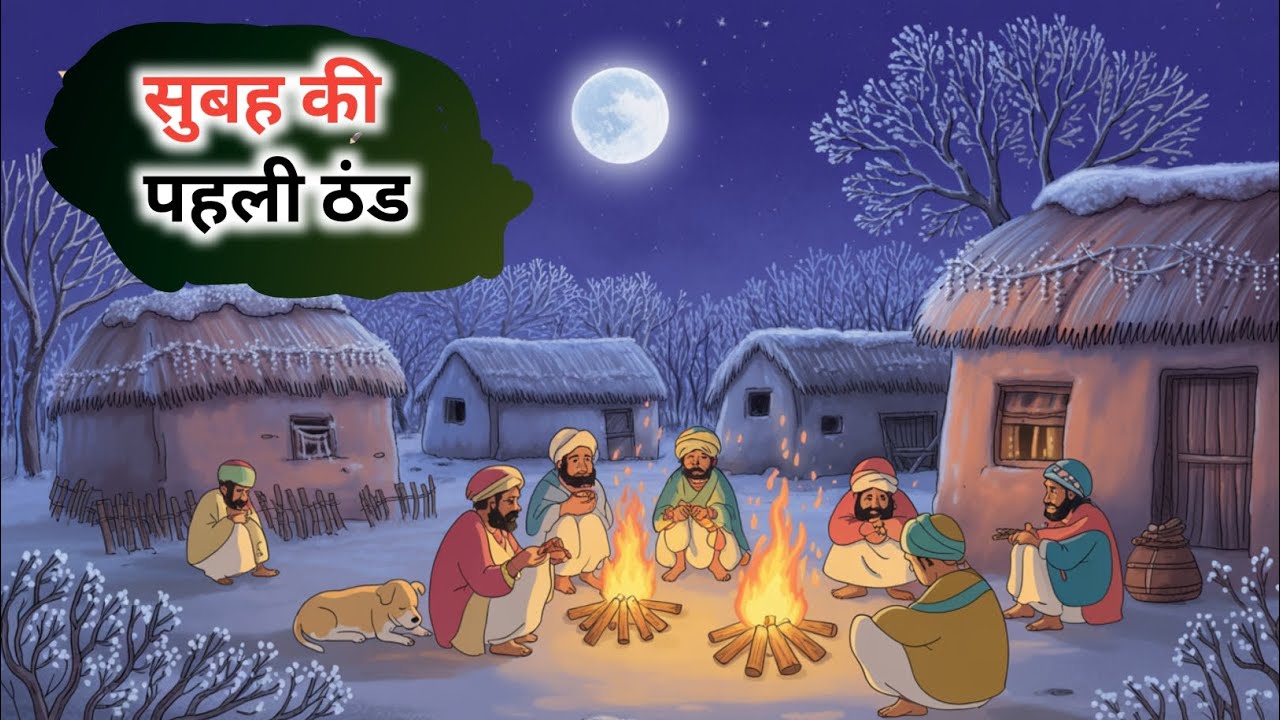 सुबह की पहली ठंड | subah ki pahli thand | moral story | cartoon video | stories 
