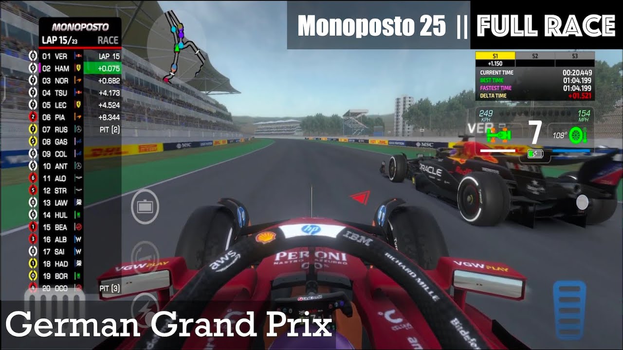 Monoposto 2025: FULL RACE | German Grand Prix | Race 22 | 2025 Championship