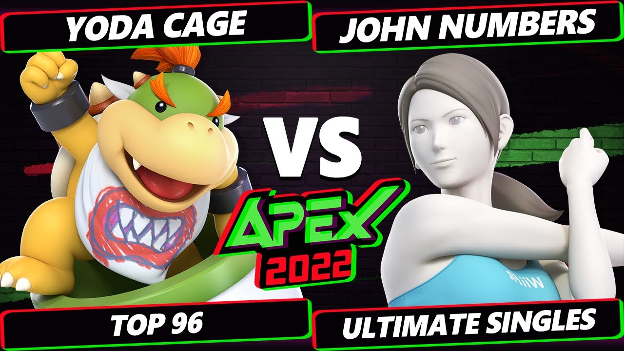 Apex 2022 - Yoda Cage (Bowser Jr) Vs. John Numbers (Wii Fit Trainer) SSBU Ultimate Tournament