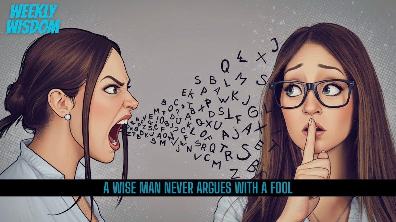 A Wise Man Never Argues With A Fool
