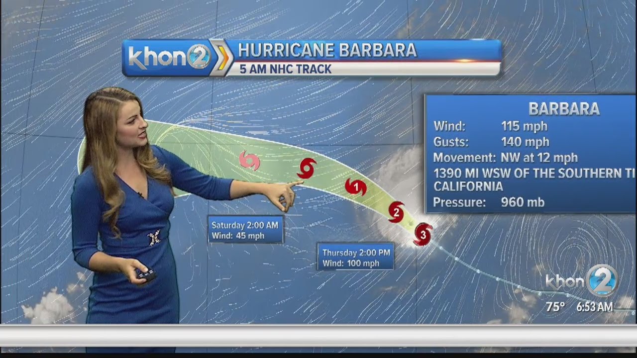 Hurricane Barbara: 5AM Update 7/4