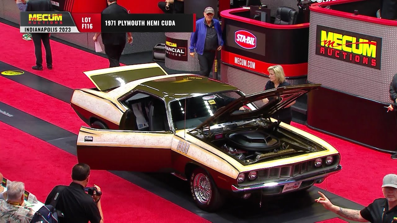 SOLD for $325,000 1971 Plymouth Hemi Cuda // Mecum Indy 2023