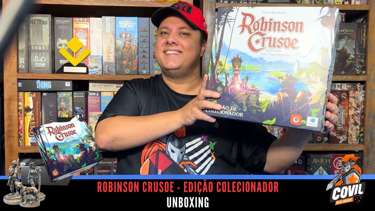 O que tem na Caixa? Unboxing Robinson Crusoé: Edição de Colecionador