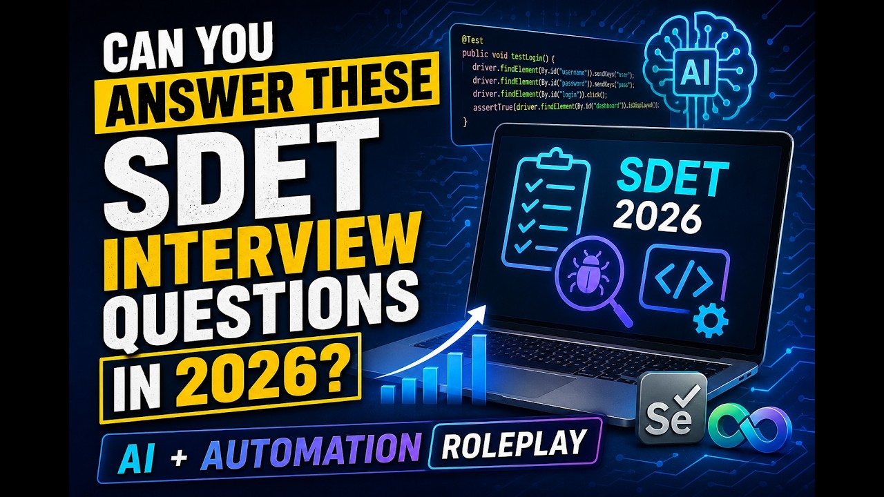Пробное собеседование на должность SDET 2026 | Вопросы по автоматизированному тестированию и иску...