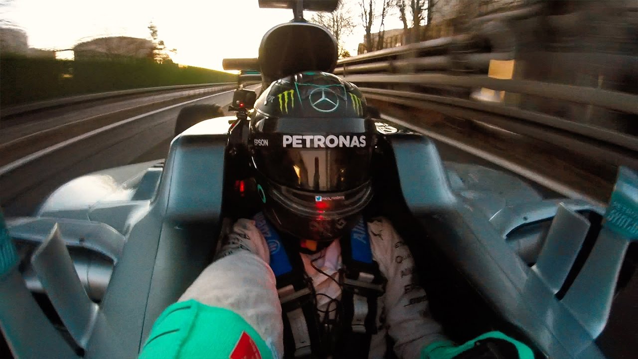 ONBOARD & HIGH SPEED SELFIE! - Nico Rosberg's last drive in W07!