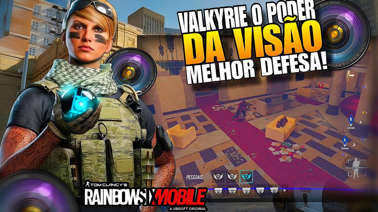 🔥VEJA ANTES DE SER VISTO! VALKYRIE RANKED É A MELHOR OPERADORA DE DEFESA? RAINBOW SIX MOBILE!