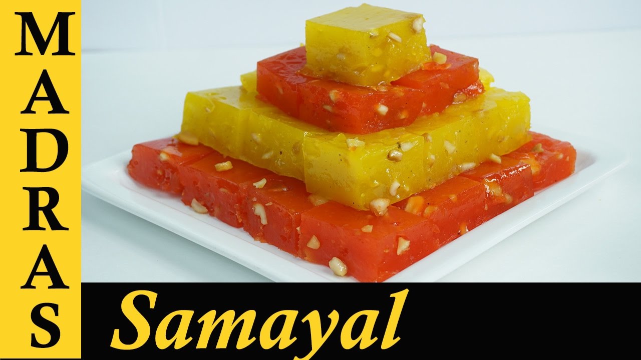 Bombay Halwa Recipe in Tamil | Corn Flour Halwa in Tamil | Bombay Karachi Halwa