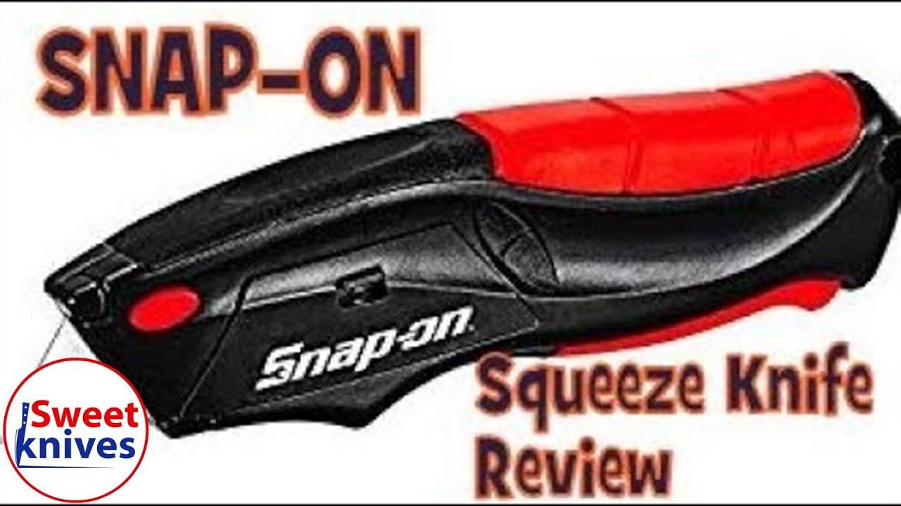 [81] Snap On Squeeze Knife - Razor blade utility knife review - lifetime guarantee - $15.00