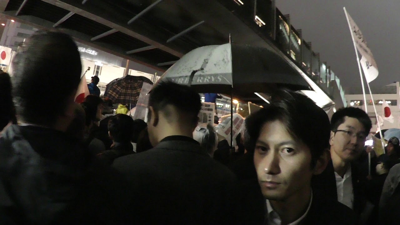 2017年10月21日　秋葉原自由民主党　最終演説の様子