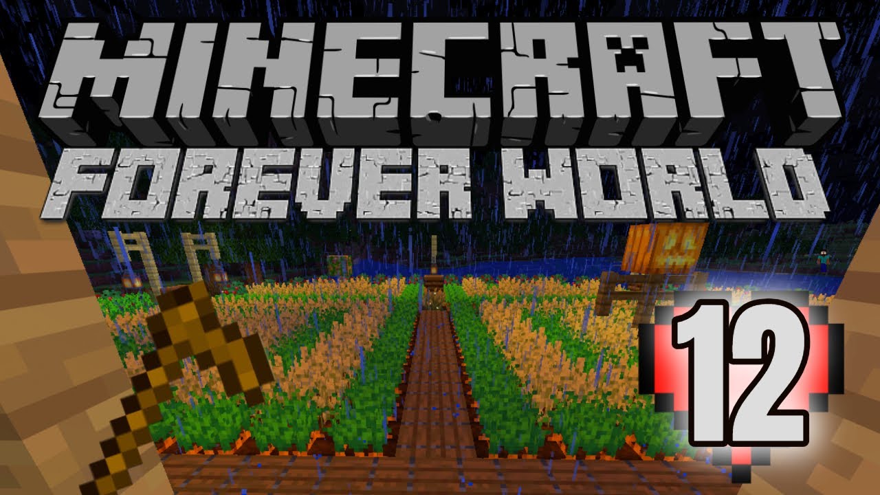 Minecraft Forever World ep: 12 (Showing Off The Farm & Starting The Barn)